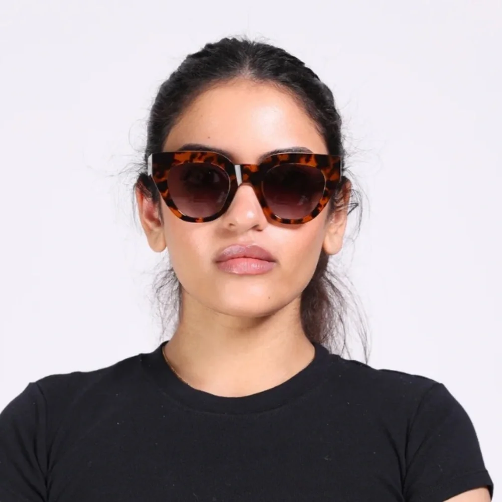 Monokel Eyewear Hilma Havana Brown Tortoise Shell Sunglasses